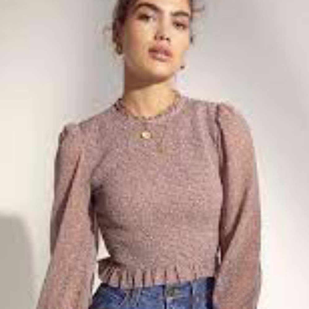 Wilfred Tempest Blouse Smocked chiffon blouse